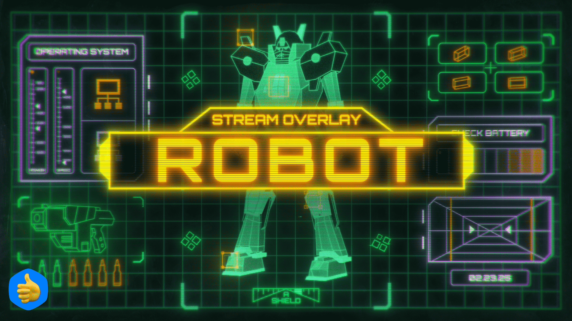 Computer Robot Stream Stream Overlays | Free & Premium Overlays for Twitch, TikTok & Beyond ...