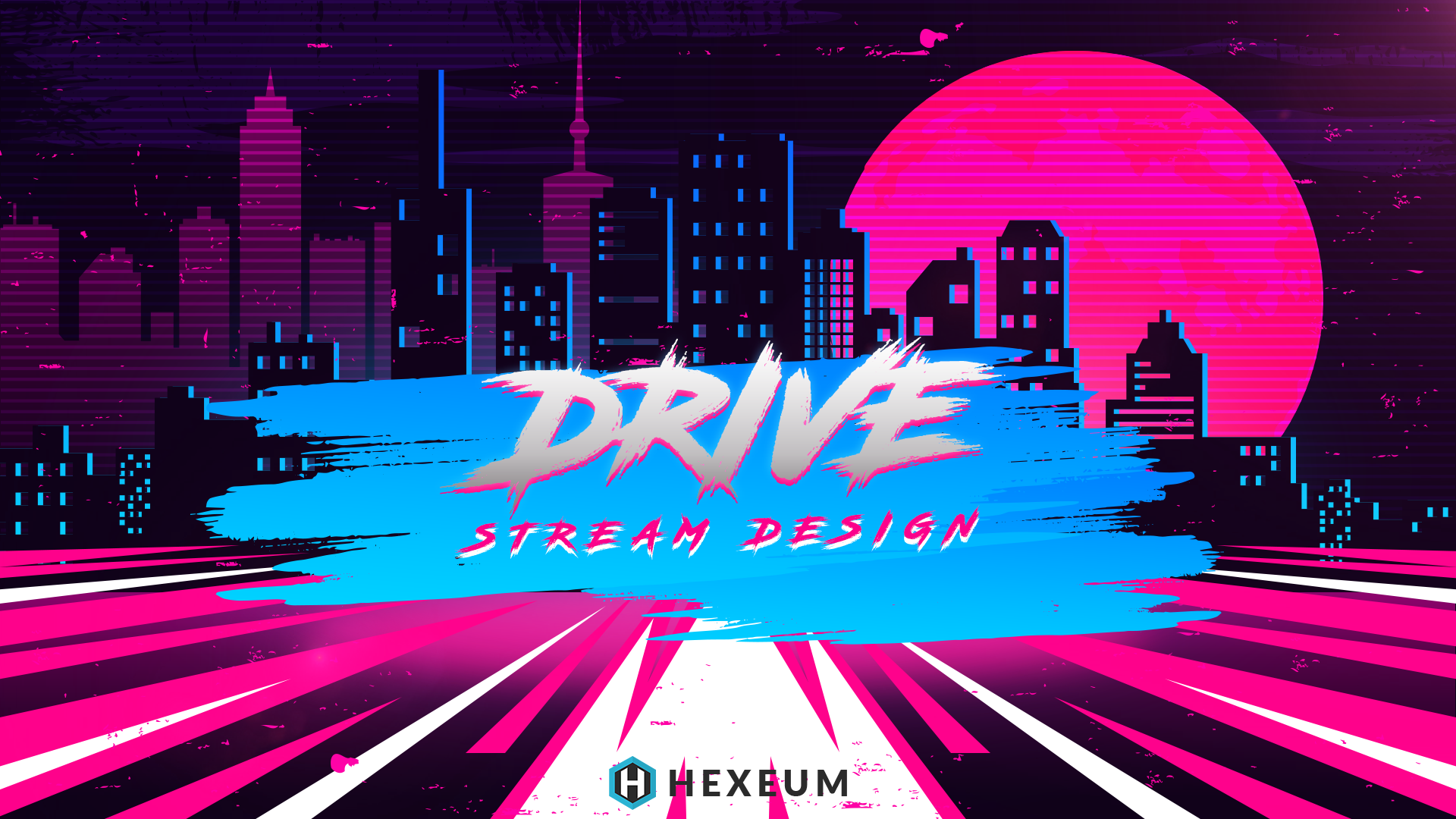 Drive theme. Drive twitch. synth waves твич прайм. retro transition.