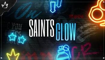Saints art christmas overlay