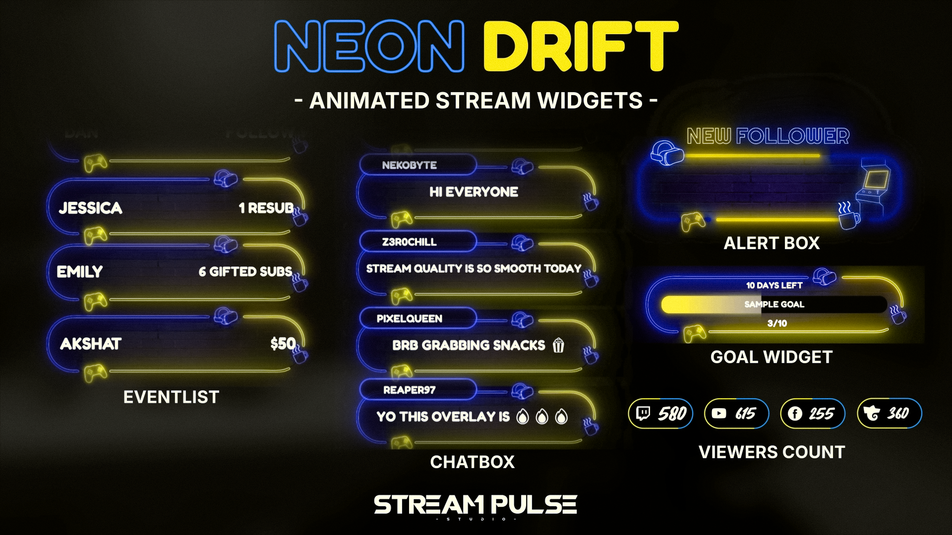 Stream Overlays | Free & Premium Overlays for Twitch, TikTok & Beyond ...