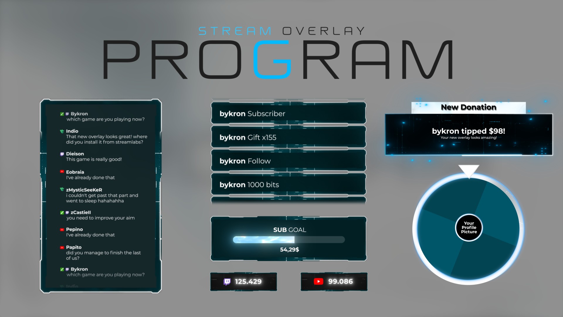 Stream Program Design Stream Overlays | Free & Premium Overlays for Twitch, TikTok & Beyond ...