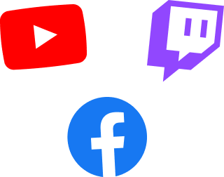 Transmita para Twitch, YouTube e Facebook ao mesmo tempo.