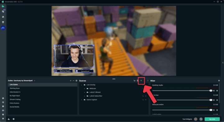 Streamlabs OBS Sources